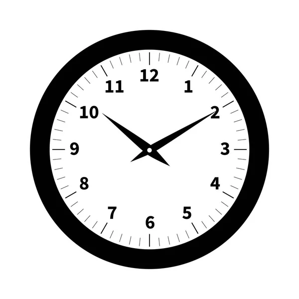 Vecchio orologio isolato — Vettoriale Stock
