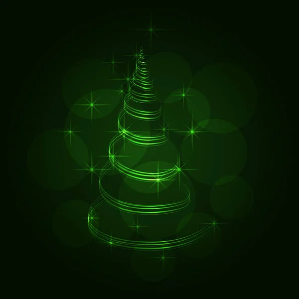 El árbol mágico de Navidad — Vector de stock