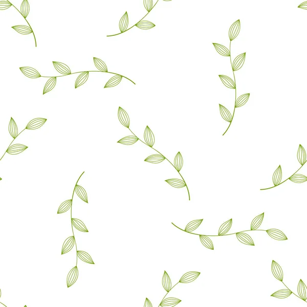 Frunze verzi fără sudură — Vector de stoc