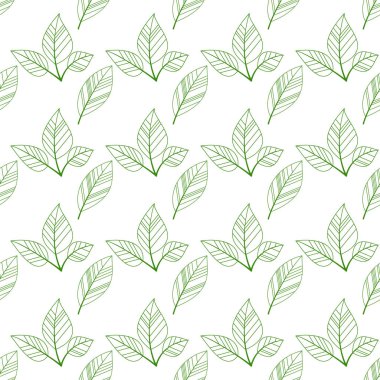 Yeşil sorunsuz yaprakları