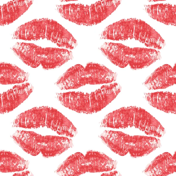Impression lèvres sans couture — Image vectorielle