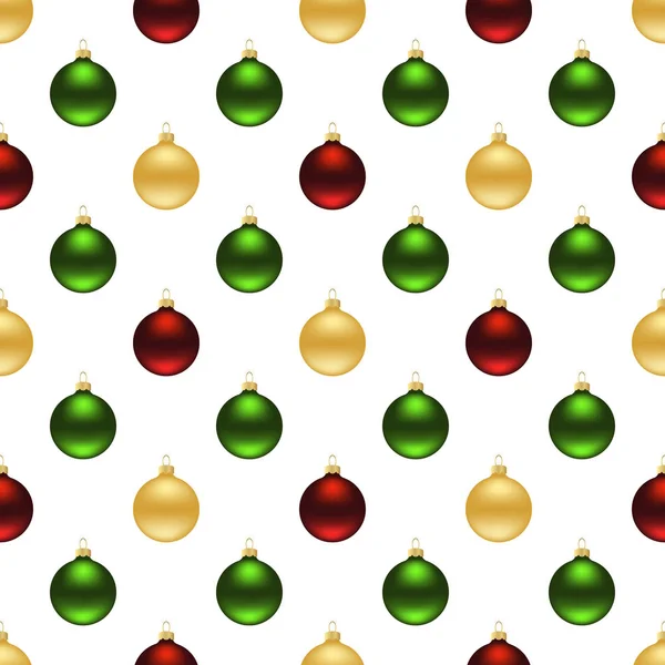 Boules de Noël sans couture — Image vectorielle