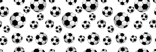 Bezproblémové fotbalové míče. — Stockový vektor