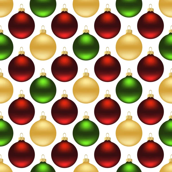 Bolas de Navidad sin costuras — Archivo Imágenes Vectoriales