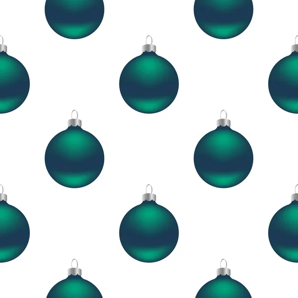 Sin costuras de bolas de Navidad — Archivo Imágenes Vectoriales