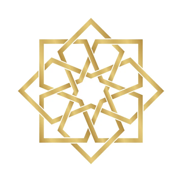 Gouden Arabesque Ornament — Stockvector
