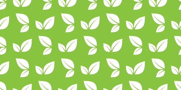 Grüne Blätter nahtlos — Stockvektor