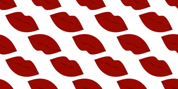 クールなセクシーなシームレスな唇 — ストックベクタ