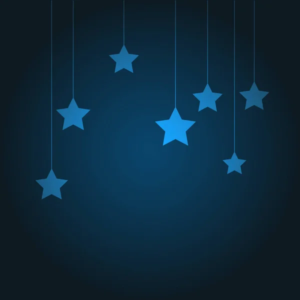 青い背景と星 — ストックベクタ