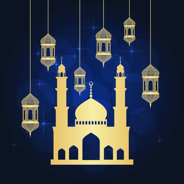 Carte de voeux Ramadan — Image vectorielle