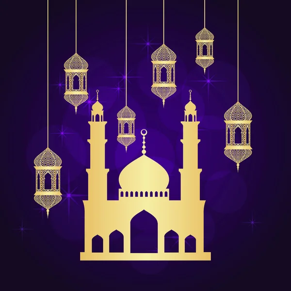 Ramadan wenskaart — Stockvector