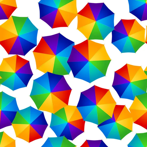 Parapluies multicolores sans couture — Image vectorielle