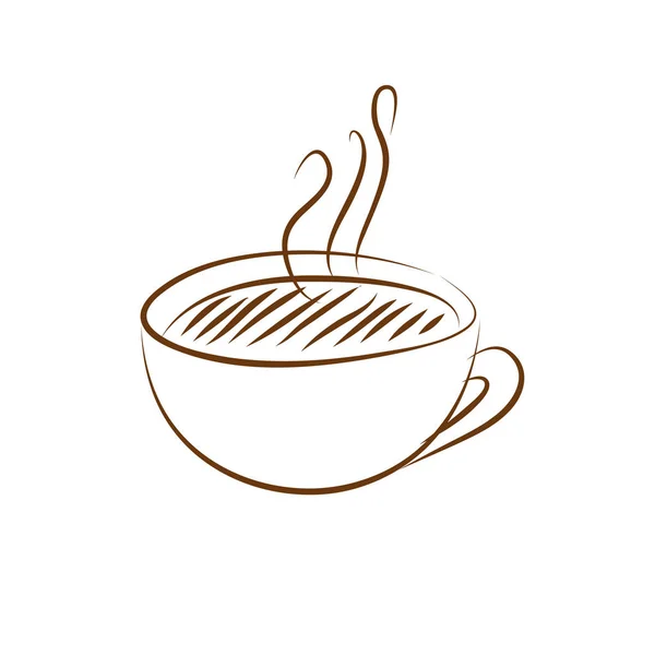 Taza de café icono — Vector de stock