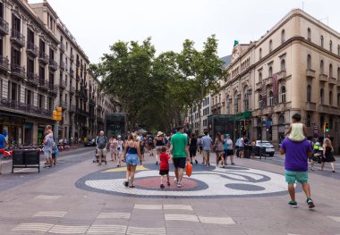 Barcelona 'daki La Rambla Sokağı
