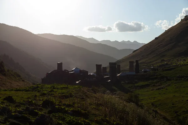 Village in mountains — Stock Photo, Image