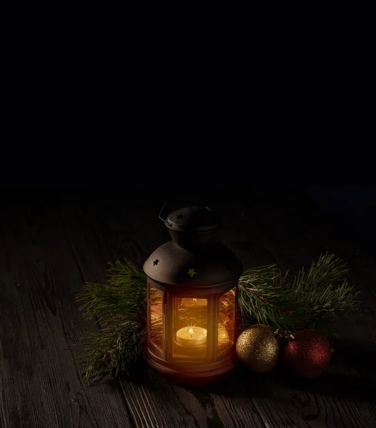 Christmas decoration on a table — Stock Photo, Image