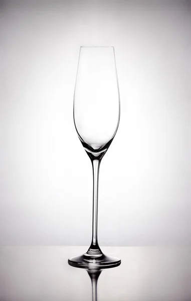 Empty champagne glass — Stock Photo, Image