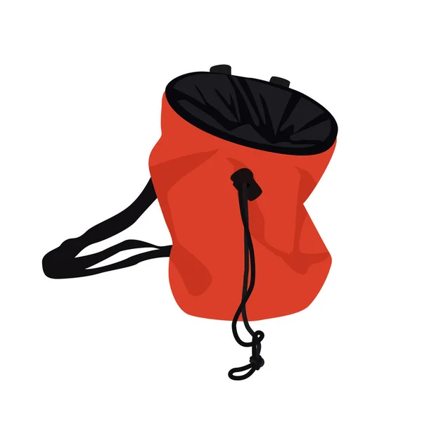 Chalk bag for rock climbing — ストックベクタ