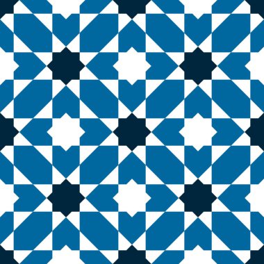 Geometrik İslami Süs Şablonu