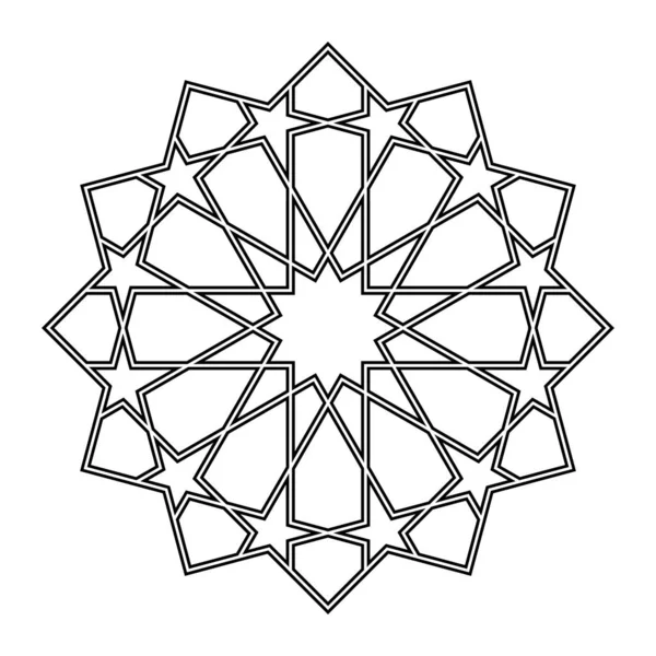 Геометричний ісламський орнаментальний зразок — стоковий вектор
