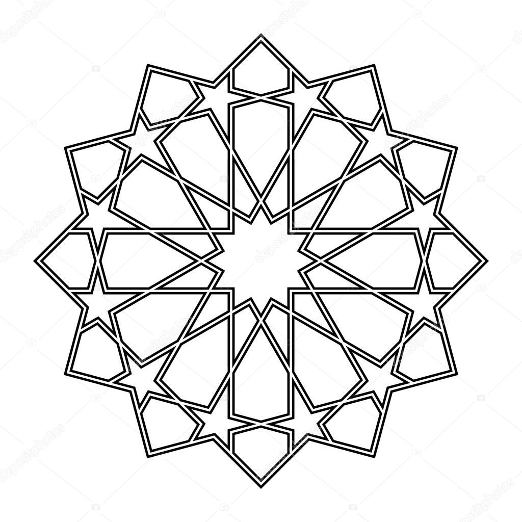 Geometric Islamic Ornamental Pattern