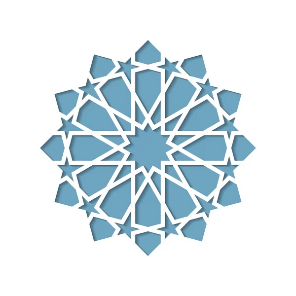 Estrela do ornamento islâmico geométrico — Vetor de Stock