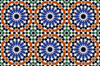 Geometrik İslami Süs Şablonu