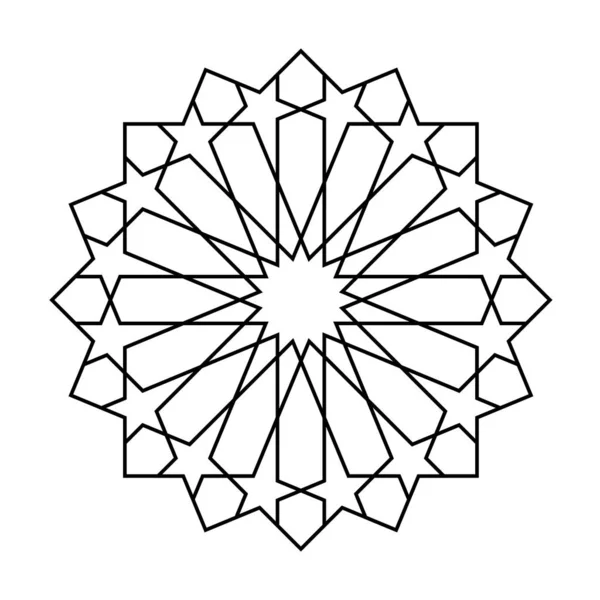 Γεωμετρικό ισλαμικό πρότυπο διακόσμησης — Διανυσματικό Αρχείο
