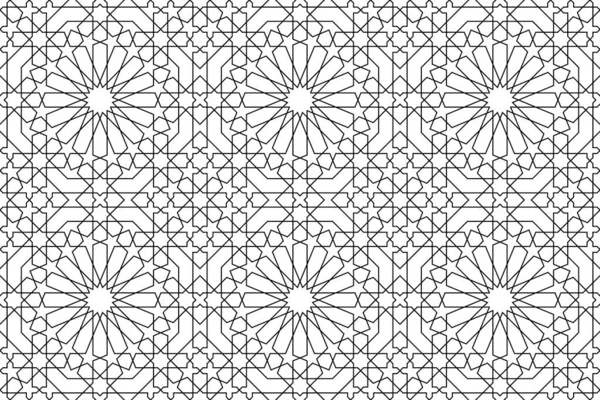 幾何学的イスラム装飾パターン — ストックベクタ