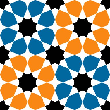 Geometrik İslami Süs Şablonu