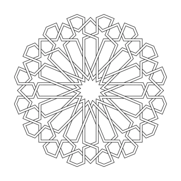 Patrón geométrico islámico ornamento — Archivo Imágenes Vectoriales