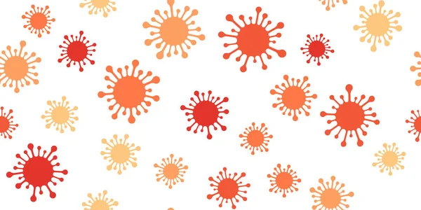 Coronavirus modello senza cuciture — Vettoriale Stock