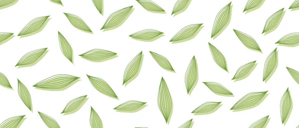 Green leaves background — Stock Vector