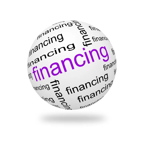 3D Sphere financing — Stock Photo, Image