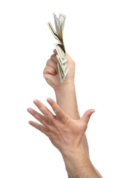 お金と手 — ストック写真