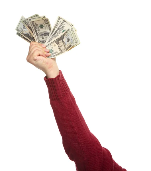 Mãos com dinheiro — Fotografia de Stock