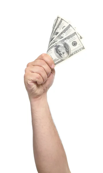 Ręce z pieniędzy — Zdjęcie stockowe