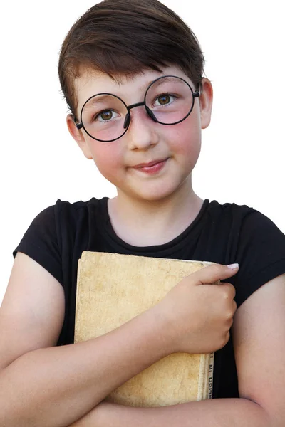 Menina com livro — Fotografia de Stock