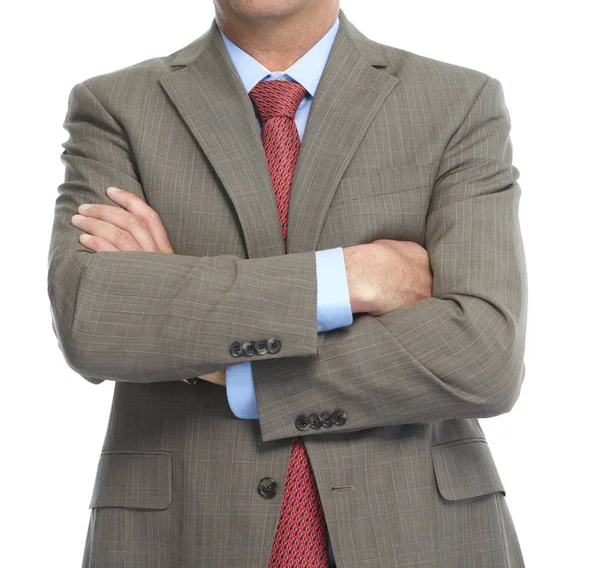 Businessman on a white background — Stock Photo, Image