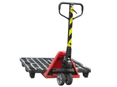 Beyaz arka plan üzerinde izole eski kargo aggage arabası