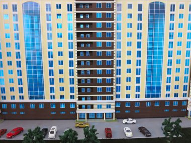 Soyut modern konut mimari konsepti