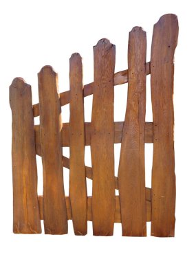 ahşap çit üzerinde beyaz izole Ranch