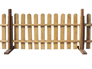 ahşap çit üzerinde beyaz izole Ranch