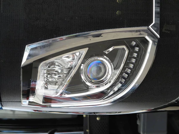 Abstract modern car headlight or headlamp with LED — Stock Photo, Image