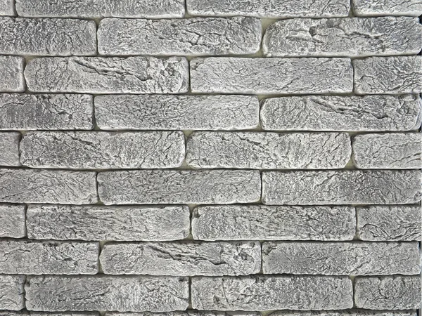 Ny grå tegel vägg textur grunge bakgrund — Stockfoto