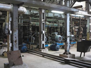 Elektrik motoru su pompası onarım Santrali'nde altında