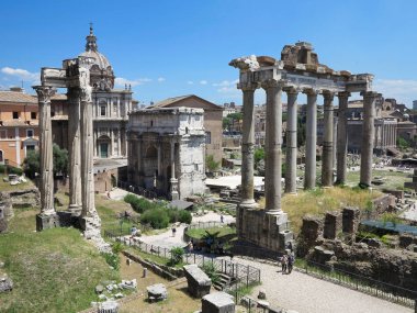19.06.2017, Roma, İtalya: ünlü Roma kalıntıları güzel görünümü