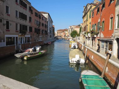 20.06.2017, Venedik, İtalya: tarihi binaları ve Kanallar Görünümü