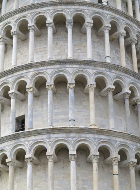 Pisa Kulesi doğum Via dei Miracol Katedrali Duomo yakınındaki