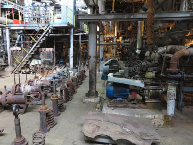 Elektrik motoru su pompası onarım Santrali'nde altında